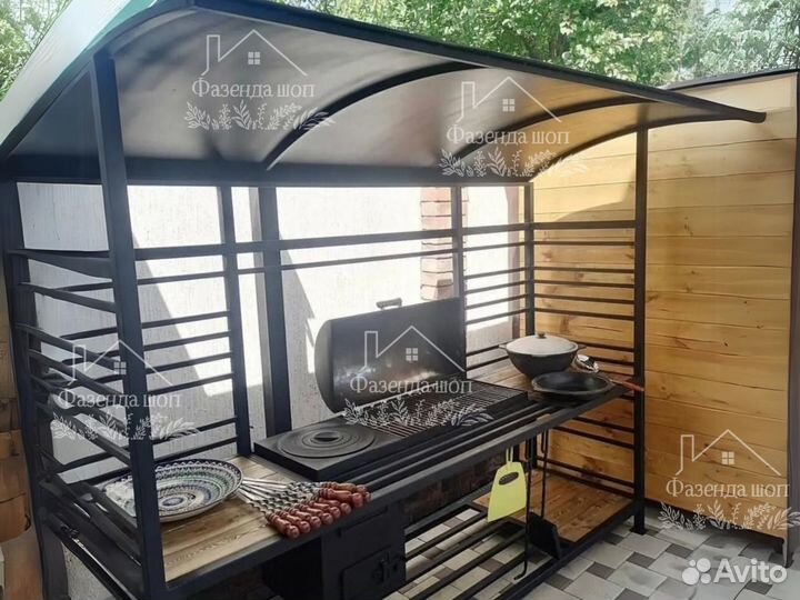 Мангал Loft с крышей