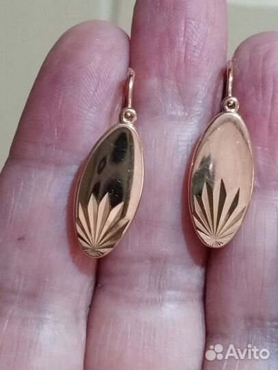 Золотые серьги СССР