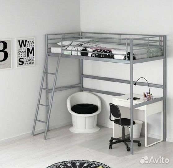 Кровать-чердак IKEA svärta свэрта