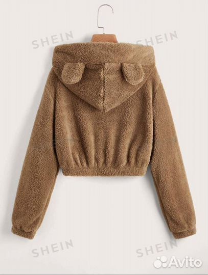 Плюшевое худи с ушками Shein
