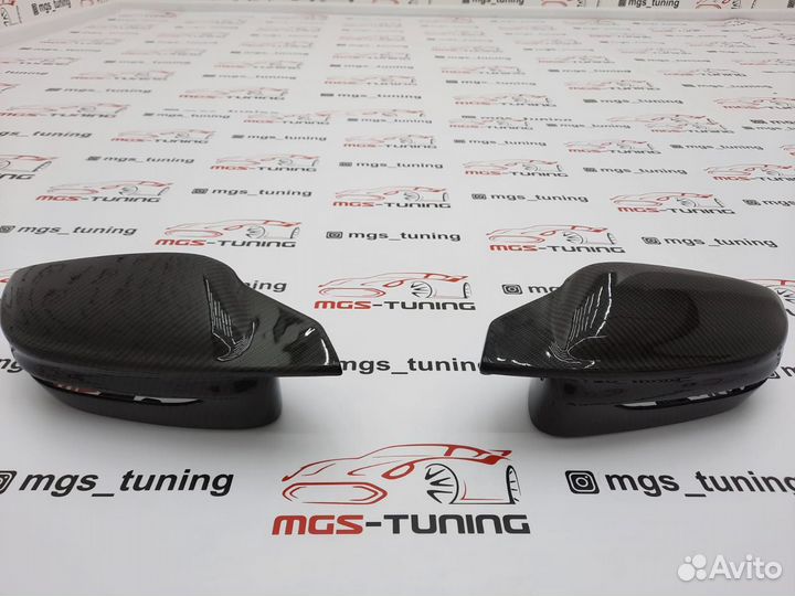 Крышки зеркал стиль G80 на BMW 3 G20 Карбон