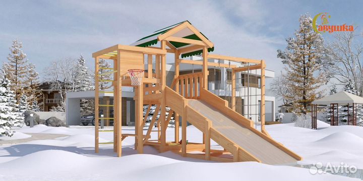 Детская площадка для дачи Савушка 4 сезона Мастер