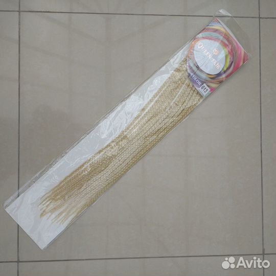Косы для афрорезинок 60см, 15 прядей блонд
