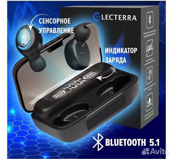 Беспроводные наушники Electerra Black Anthracite