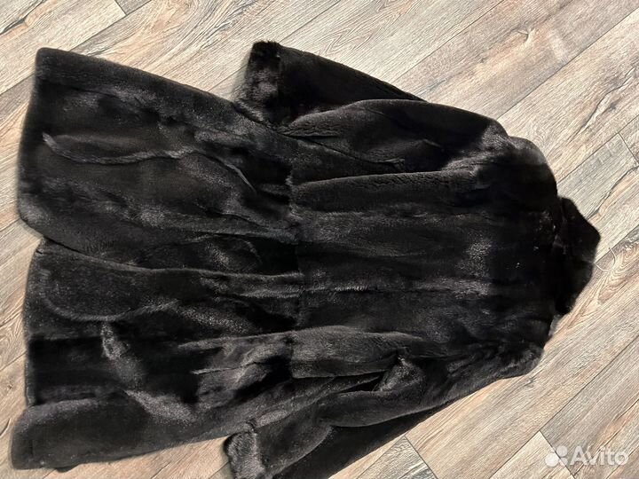 Шуба норковая 46 48 черная