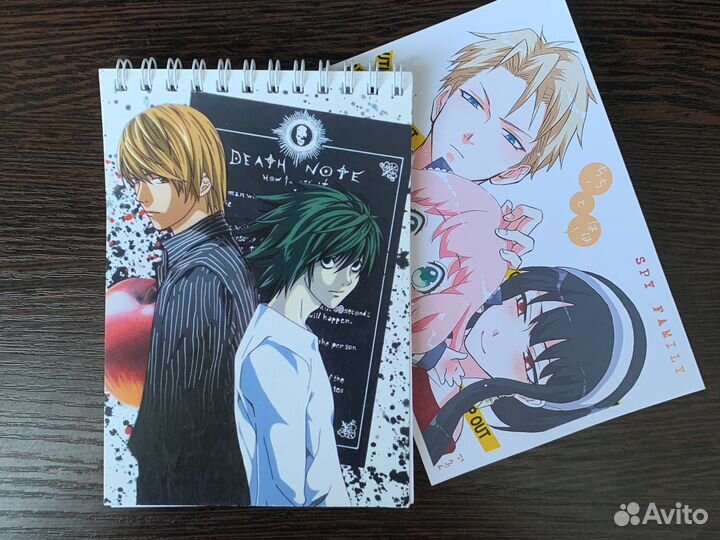 Аниме блокнот + аниме фото в подарок