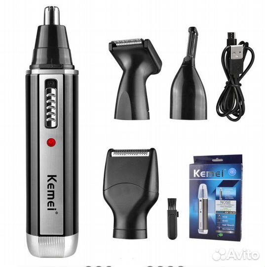 Триммер для стрижки волос kemei 6630 4 в 1. новый