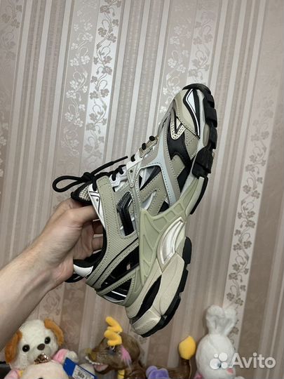 Кроссовки balenciaga track 2 black/beige