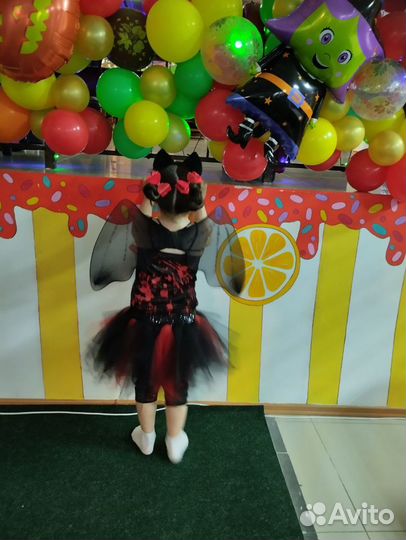 Карнавальный костюм для девочки летучая мышь р 116