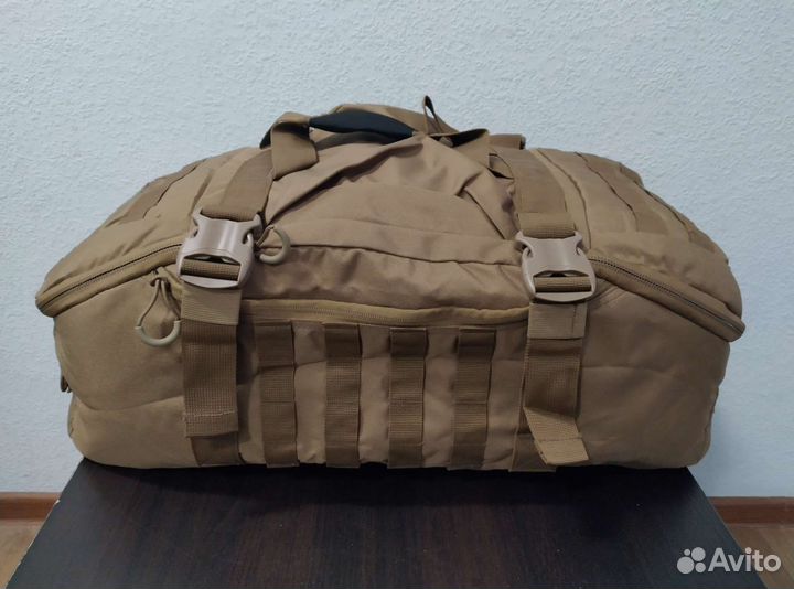 Сумка рюкзак тактическая 50л и 70л песок