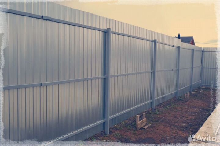 Забор из профнастила