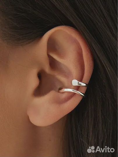 Серьги, 3 каффа Miestilo