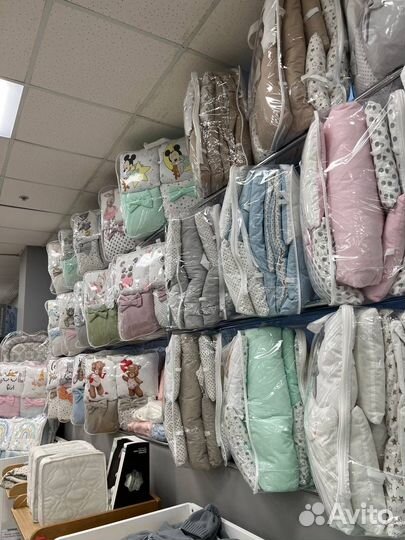 Бортики в кроватку/ постельное белье