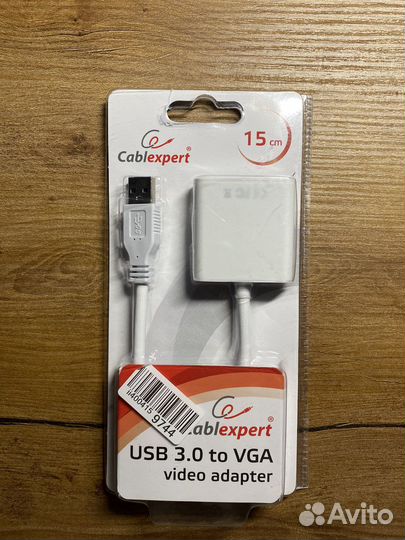 Видеоадаптер USB VGA AB-U3M-vgaf-01-W, белый