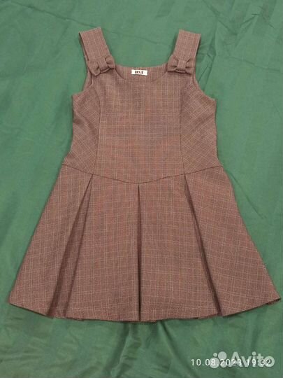 Школьная форма dusty, комплект 2 сарафана и юбка