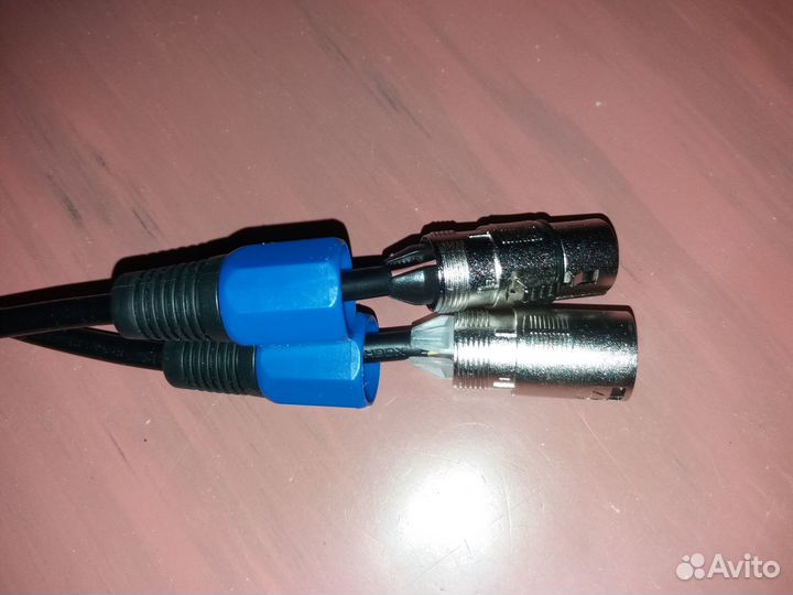 Кабель XLR балансный аудио 2 шт х 1 м