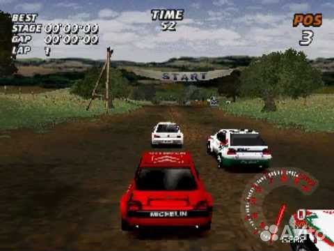 V-Rally Platinum, б/у, английский (PS One)