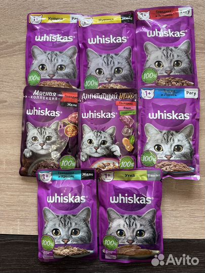 Влажный корм для кошек вискас