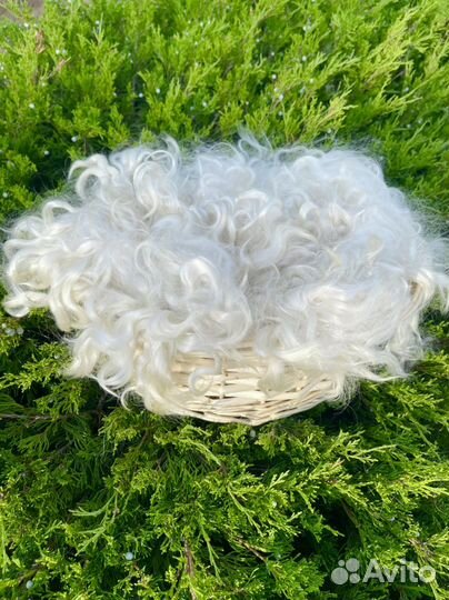 Белый козий пух Козьи волокна