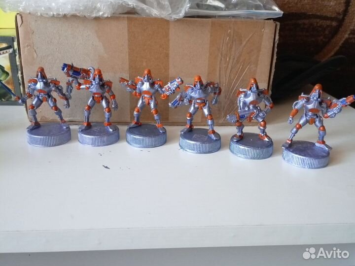 Отряд Кибер скелеты фигурки Битвы фэнтези технолог