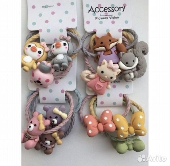 Резинки и заколки для волос детские