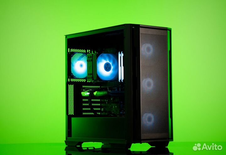 Игровой компьютер fatality42 RTX 4060 8GB NEW Ryzen 5 7500F Cougar uniface X RGB