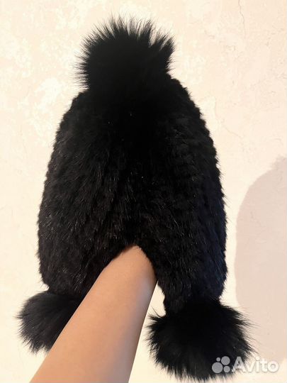 Женская меховая шапка