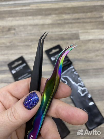 Пинцет для наращивания ресниц