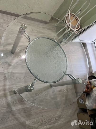 Кухонный стол бу стеклянный