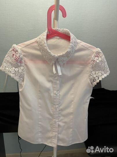 Блузка школьная 128