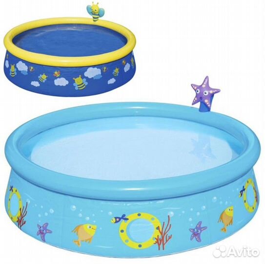 Бассейн детский с брызгалкой 152х38 см Bestway