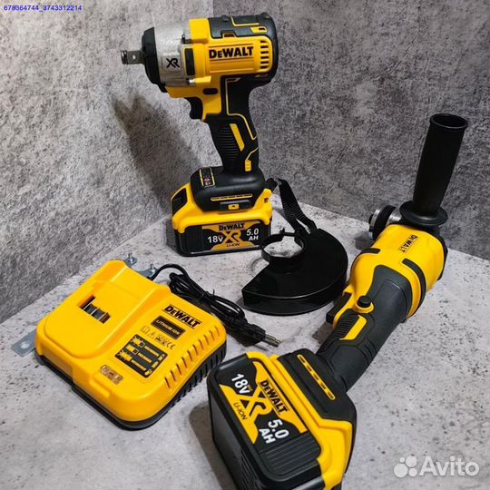 Болгарка ушм + Гайковерт Dewalt Набор (Арт.69521)