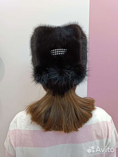 Шапка норковая женская
