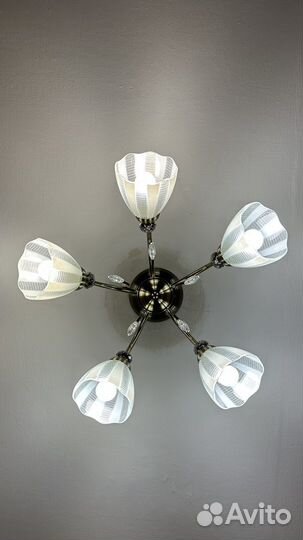 Люстра Евросвет античная бронза