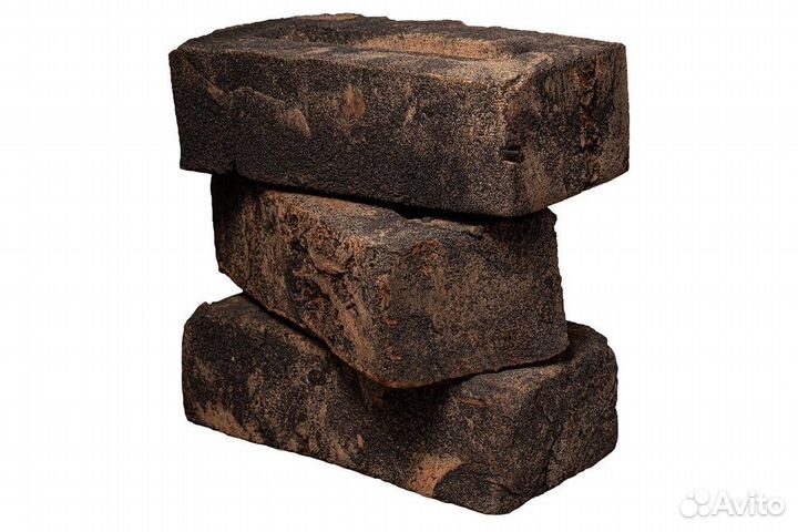 Кирпич Петровский штандарт ручная формовка Черный