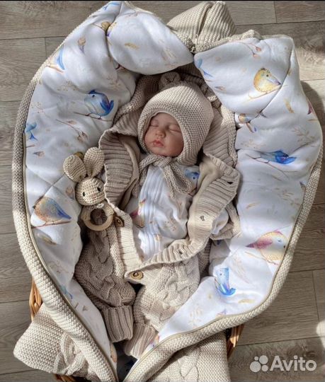 Комплект конверт на выписку Мамины записки, зимний