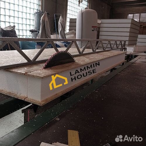 Сип SIP панели OSB. Размер 2500*625*124 мм