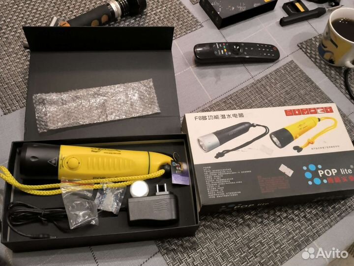 Подводный фонарь poplite f8 на xml t6