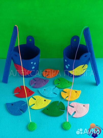 Игра рыбалка из фетра