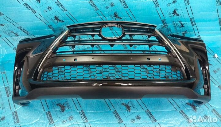 Бампер Лексус Nx 300h черный в сборе 2014-2017