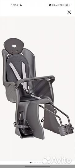 Детское кресло на велосипед