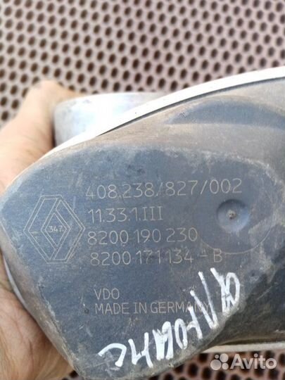 Дросельная заслонка Renault Fluence