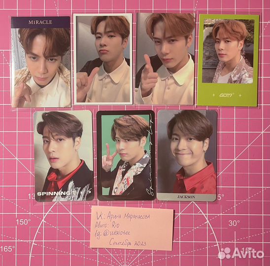 Jackson Wang/карты got7/present you and me/Джексон