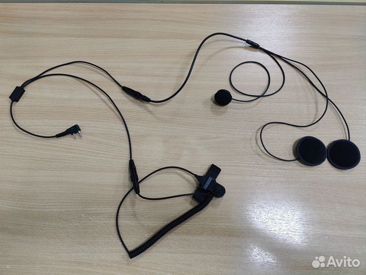 Мото гарнитура для раций Baofeng TYT Kenwood и др