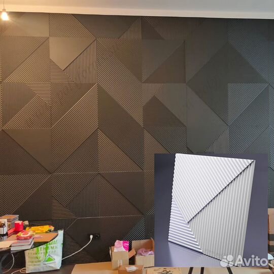3D гипсовые панели 600 x 600
