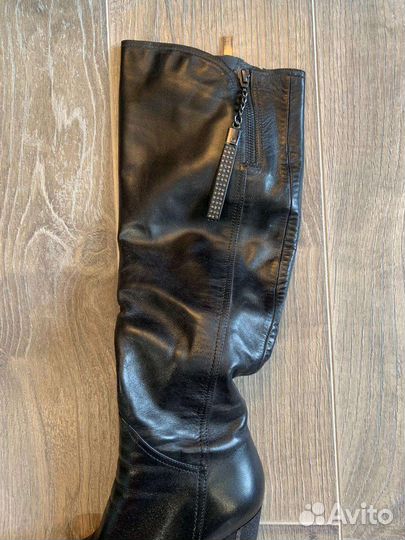 Сапоги- ботфорты натуральная кожа 36 новые