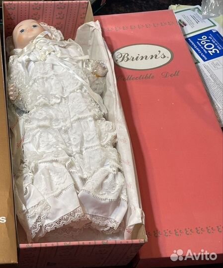 Редкая Винтажная фарфоровая кукла