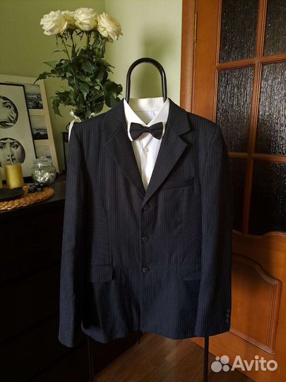 Школьный костюм для мальчика 170 темно-серый