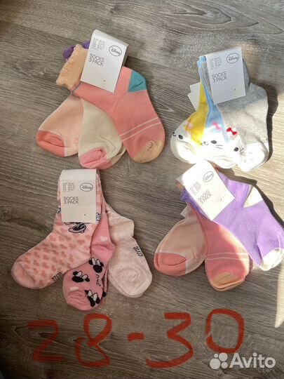 Носки новые hm 22/24 25/27 28/30 31/33