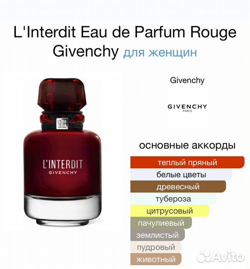 Givenchy linterdit Rouge оригинал распив